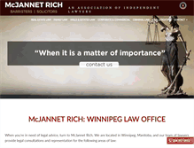 Tablet Screenshot of mcjannetrich.com